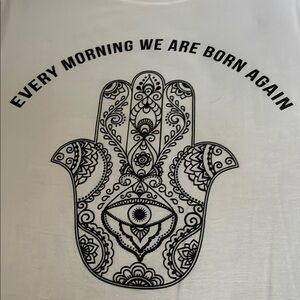 White Graphic Tank Top